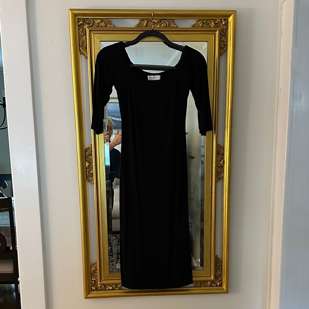 Bailey 44 Elegant Off Shoulder Dress in Black/Made in the USA